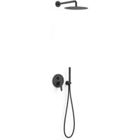 Regendouche set Tres Fuji | Inbouw | Mengkraan | 2-weg || Zwart mat