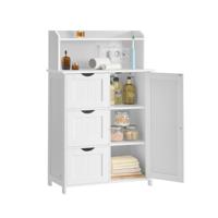 Vrijstaande badkamerkast met deur en verstelbare planken