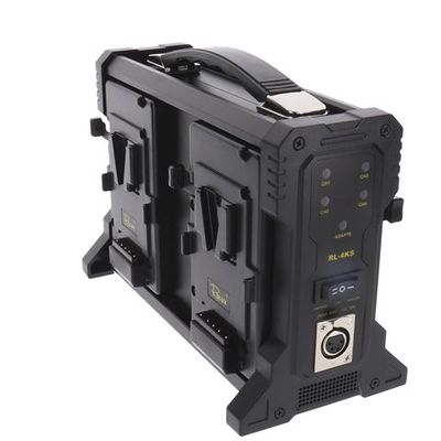 Rolux acculader rl-4ks voor 4 x v-mount accu