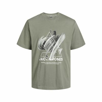Kinder-T-Shirt met Korte Mouwen Jack & Jones Jcotint Tee Ss Kaki - Maat: 152