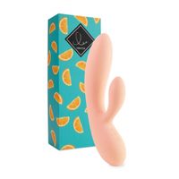 FeelzToys - Lea Siliconen Rabbit Vibrator USB-oplaadbaar Oranje - thumbnail