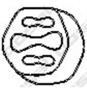 Aanslagrubber, demper 255946