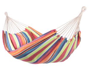 'Tura' Double Tweepersoons Hangmat - 180 kg - Veelkleurig - Brazilië - 123 Hammock
