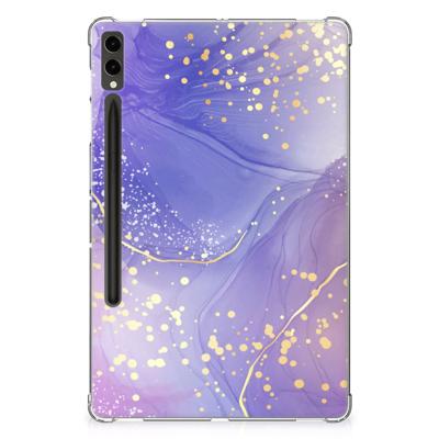 Tablethoes voor Samsung Galaxy Tab S9 Plus Watercolor Paars