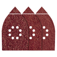 Wolfcraft Hechtschuurstrips | M18 hoeken | K80, K120, K240 | 6 stuks - 1760000