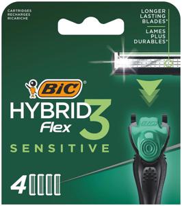BIC Flex 3 hybrid shaver sensitive cartridges bl 4 (4 st)