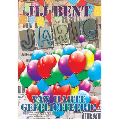 Wenskaarten Gefeliciteerd pak a 10 stuks