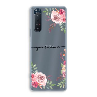 Rozen: Sony Xperia 5 II Transparant Hoesje