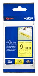 TZe-S621  - Labelling tape 9mm yellow / black TZe-S621