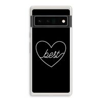 Best heart black: Google Pixel 6 Pro Transparant Hoesje