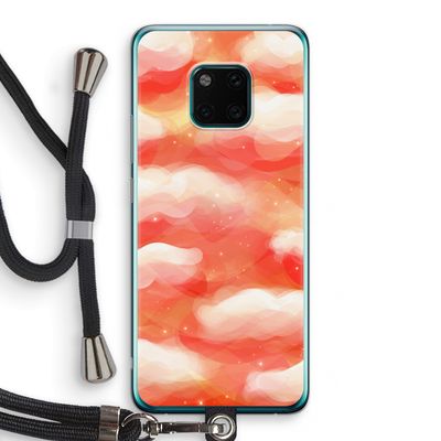 Lichte Wolken: Huawei Mate 20 Pro Transparant Hoesje met koord