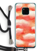Lichte Wolken: Huawei Mate 20 Pro Transparant Hoesje met koord