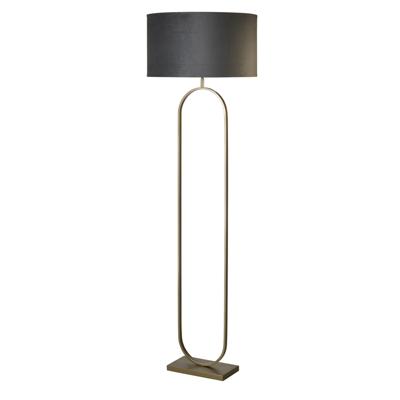 Searchlight VloerlampModish brons met donker grijze kap - EU95102DGY