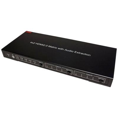 ROLINE 4K HDMI Matrix Switch, 4x2, met afstandsbediening