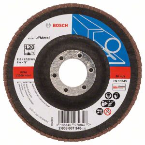 Bosch Accessoires 1 Lamellenschijf 115 X551, Expert for Metal haaks, 120 - 2608607346