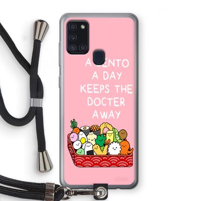 Bento a day: Samsung Galaxy A21s Transparant Hoesje met koord