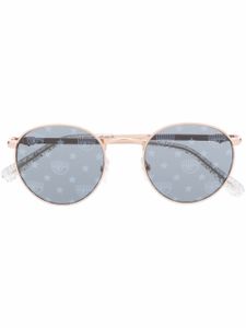 Chiara Ferragni lunettes de soleil CF 1002/S à monture ronde - Or