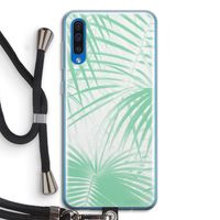 Palmbladeren: Samsung Galaxy A50 Transparant Hoesje met koord Palmbladeren: Samsung Galaxy A50 Transparant Hoesje met koord