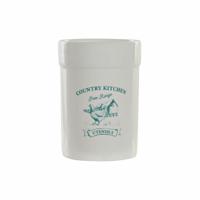 Pot voor Keukengerei DKD Home Decor Wit Groen Dolomite 12,5 x 12,5 x 17,5 cm (12 Stuks) (1 Stuks) - thumbnail