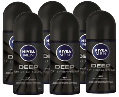 Nivea Men Deep Roll-On Voordeelverpakking