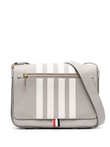 Thom Browne sac porté épaule à rayures - Gris