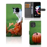 Motorola Edge 20 Lite | Telefoonhoesje | Met pasjeshouder | Kitten