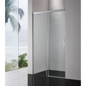 Royal Plaza Sway softclose schuifdeur 140x200cm zilver glans-helder clean 49240