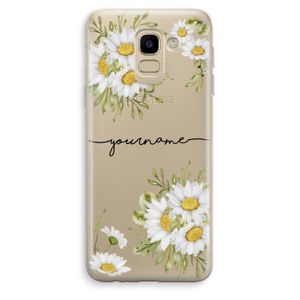 Daisies: Samsung Galaxy J6 (2018) Transparant Hoesje