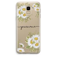 Daisies: Samsung Galaxy J6 (2018) Transparant Hoesje Daisies: Samsung Galaxy J6 (2018) Transparant Hoesje