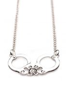 Cuff Her handboeien ketting - zilver