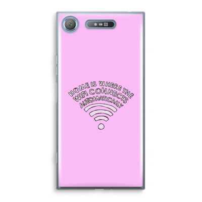 Home Is Where The Wifi Is: Sony Xperia XZ1 Transparant Hoesje