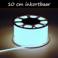 COB Ledstrip 230 Volt - Koel Wit 6000K - Per 10 cm inkortbaar - Dimbaar - IP65