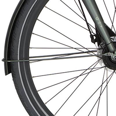 Cortina spatbordstang voor 28 speed matt titanic green