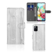 Samsung Galaxy A71 | Book Style Case | White Wood Samsung Galaxy A71 | Book Style Case | White Wood