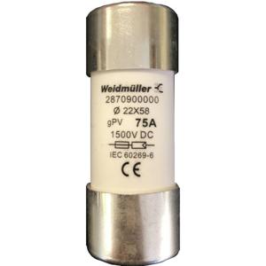 Weidmüller 2870900000 FUSE WSFL 22X58 75A 1K5V GPV Buiszekering Inhoud 10 stuk(s)