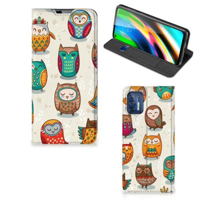 Motorola Moto G9 Plus | Hoesje maken | Vrolijke Uilen