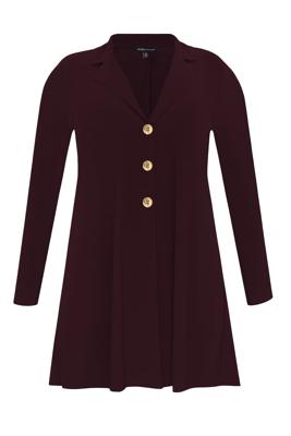 Yoek Blazer A-lijn R | Dark Red | Maat 50/52