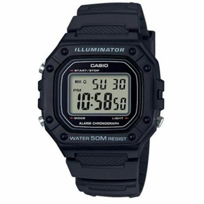 Casio W-218H-1AVEF Zwart Heren horloge