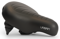 Edge Fietszadel urban xl wave - zwart