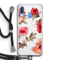 Roosjes: Samsung Galaxy A40 Transparant Hoesje met koord