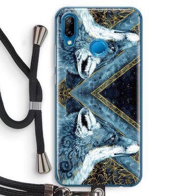 Golden Fox: Huawei P20 Lite Transparant Hoesje met koord
