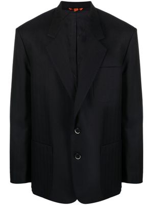 Barena blazer à rayures ton sur ton - Bleu