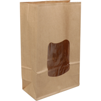Zak | Blokbodemzak | Papier + PP | 155/ 70x242mm | bruin | 400 stuks