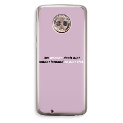 uw waarde daalt niet: Motorola Moto G6 Transparant Hoesje