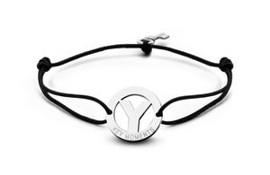 Key Moments 8KM-A00025 Armband met stalen letter Y en sleutel one-size zilverkleurig