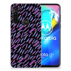 Motorola Moto G8 Power TPU bumper Feathers Color