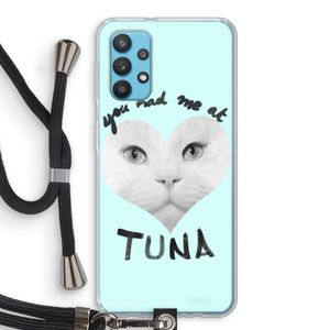 You had me at tuna: Samsung Galaxy A32 4G Transparant Hoesje met koord