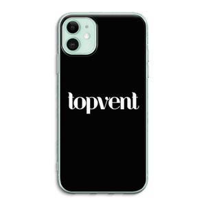 Topvent Zwart: iPhone 11 Transparant Hoesje