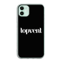 Topvent Zwart: iPhone 11 Transparant Hoesje