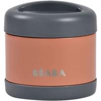 Thermo-portie - BEABA - 500 ml - Roestvrij staal - Mineraalgrijs / Terracotta